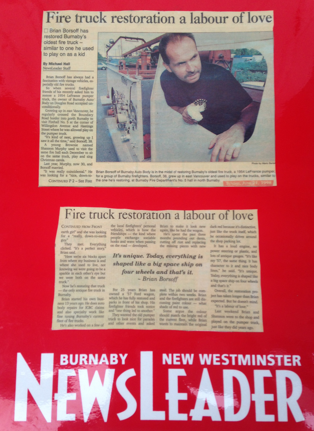 Burnaby News Leader June 21 1998